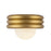 Kuzco Harvey 12" Socket Semi-Flush Mount, Brushed Gold