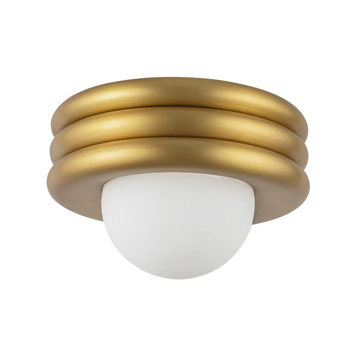 Kuzco Harvey 12" Socket Semi-Flush Mount, Brushed Gold