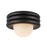 Kuzco Harvey 12" Socket Semi-Flush Mount, Matte Black - SF426012MB