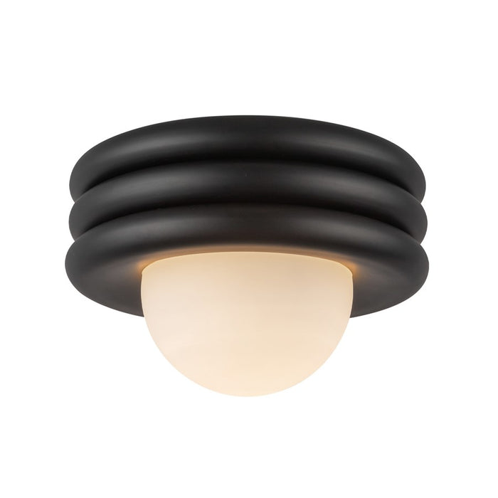 Kuzco Harvey 12" Socket Semi-Flush Mount, Matte Black - SF426012MB