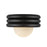 Kuzco Harvey 12" Socket Semi-Flush Mount, Matte Black