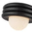 Kuzco Harvey 12" Socket Semi-Flush Mount, Matte Black