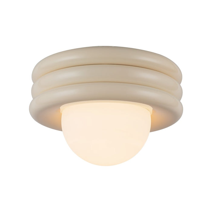 Kuzco Harvey 12" Socket Semi-Flush Mount, Pearl White - SF426012PW