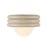 Kuzco Harvey 12" Socket Semi-Flush Mount, Pearl White
