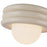 Kuzco Harvey 12" Socket Semi-Flush Mount, Pearl White