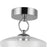 Kuzco Leota 8" LED Semi-Flush Mount, Chrome/Clear Glass
