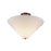 Kuzco Bridgette 16" Socket Semi-Flush Mount, Black/White Linen