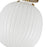 Kuzco Cherise 12" Socket Semi-Flush Mount, Gold/Glossy Opal Glass