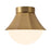 Kuzco Shelton 12" Gold Semi-Flush Mount, Brushed Gold - SF595211BGOP