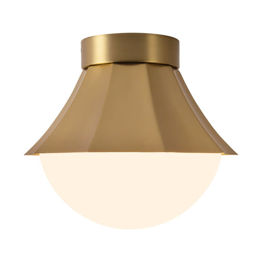 Kuzco Shelton 12" Gold Semi-Flush Mount, Brushed Gold - SF595211BGOP