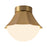 Kuzco Shelton 12" Gold Semi-Flush Mount, Brushed Gold