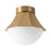 Kuzco Shelton 12" Gold Semi-Flush Mount, Brushed Gold