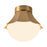 Kuzco Shelton 12" Gold Semi-Flush Mount, Brushed Gold