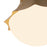 Kuzco Shelton 12" Gold Semi-Flush Mount, Brushed Gold