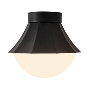 Kuzco Shelton 12" Blk Semi-Flush Mount, Matte Black - SF595211MBOP