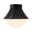 Kuzco Shelton 12" Blk Semi-Flush Mount, Matte Black - SF595211MBOP