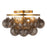 Kuzco Faye 18" Gold Semi-Flush Mount, Brushed Gold/Smoked Glass - SF654318BGSM