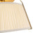 Kuzco Scout 13" Gold Semi-Flush Mount, Brushed Gold/White Linen