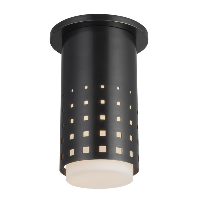 Kuzco Astoria 5" Black Semi-Flush Mount, Urban Bronze