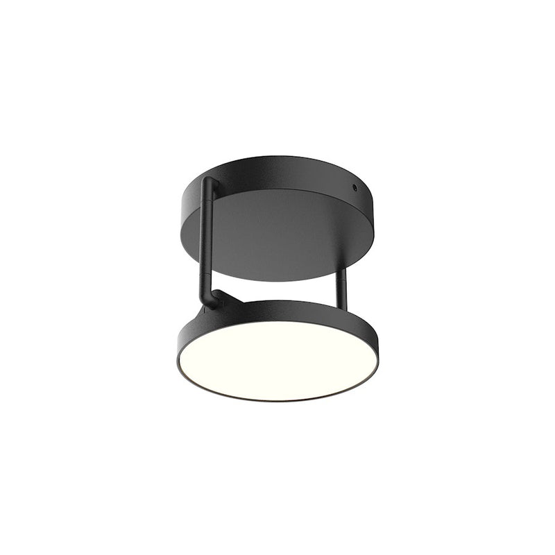 Kuzco Novel 5in 1-Light Semi-Flush Mount | Modern Black and Acrylic Light Guide | Hallway & Bedroom Ceiling Light | Model SF72205-BK