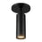 Kuzco Mason 5" Black Dimmable LED Semi-Flush Mount, Urban Bronze