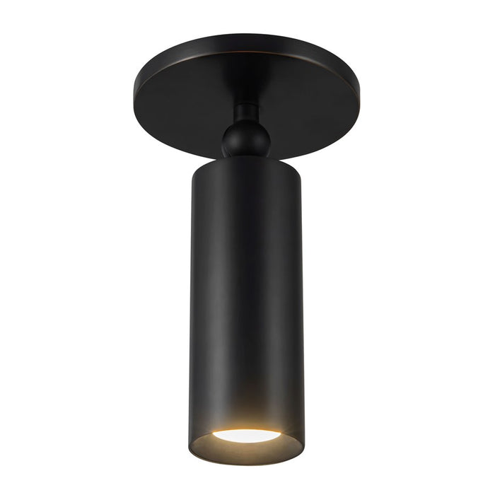 Kuzco Mason 5" Black Dimmable LED Semi-Flush Mount, Urban Bronze