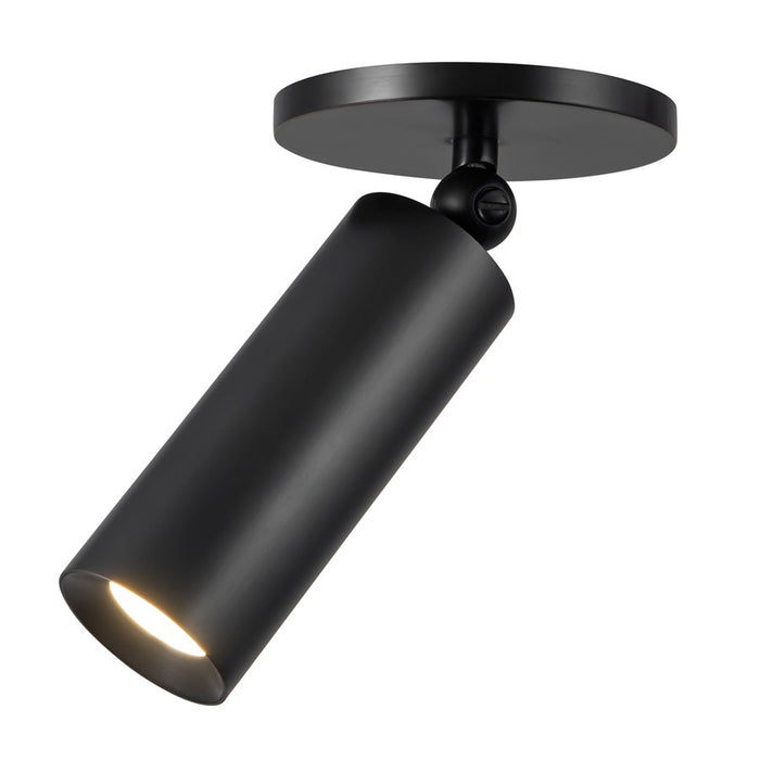 Kuzco Mason 5" Black Dimmable LED Semi-Flush Mount, Urban Bronze