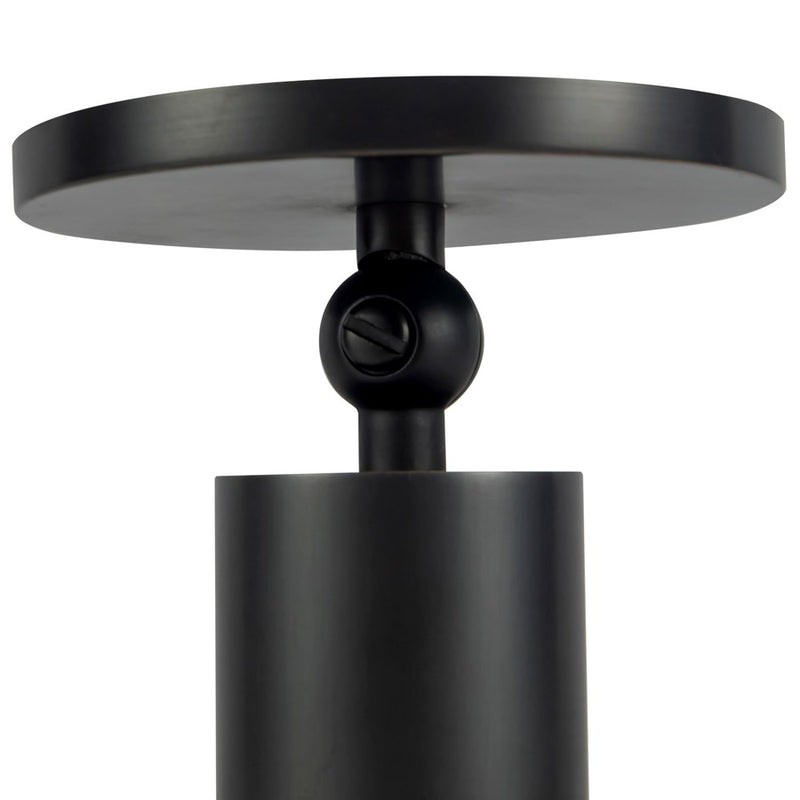 Kuzco Mason 5" Black Dimmable LED Semi-Flush Mount, Urban Bronze