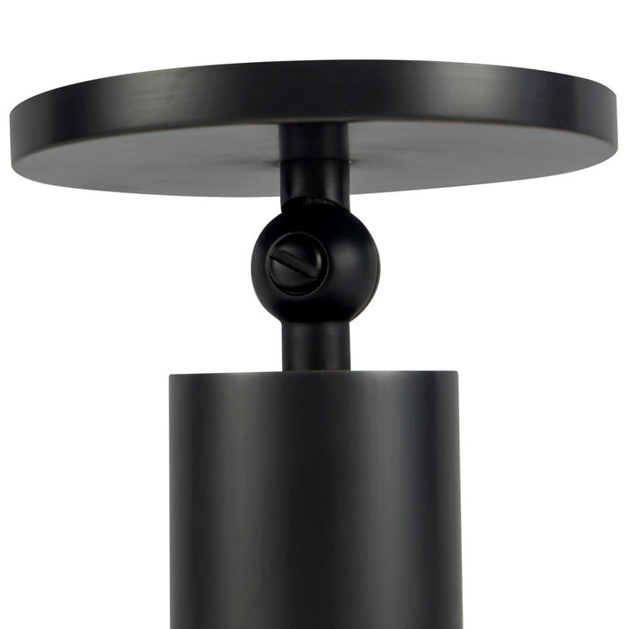 Kuzco Mason 5" Black Dimmable LED Semi-Flush Mount, Urban Bronze