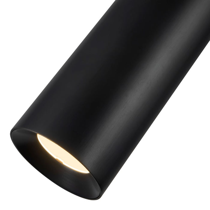 Kuzco Mason 5" Black Dimmable LED Semi-Flush Mount, Urban Bronze