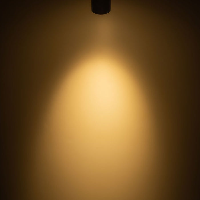 Kuzco Mason 5" Black Dimmable LED Semi-Flush Mount, Urban Bronze