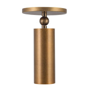 Kuzco Mason 5" Brass Dim LED Semi-Flush Mount, Vintage Brass - SF90477-VB