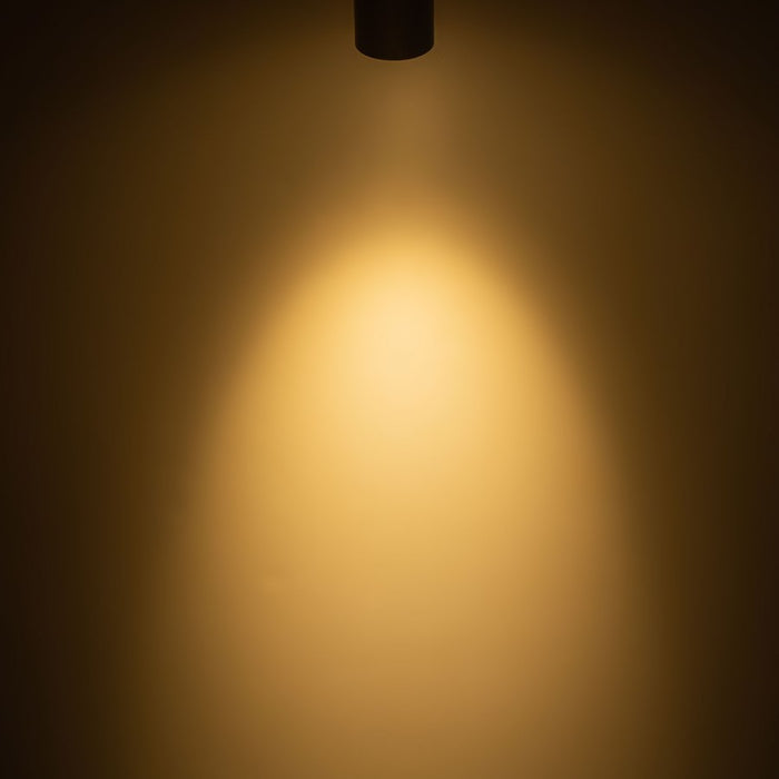 Kuzco Mason 5" Brass Dimmable LED Semi-Flush Mount, Vintage Brass