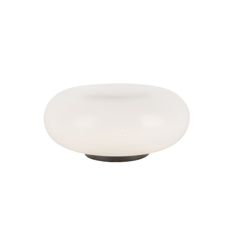 Kuzco Nimbus 9" Table Lamp, Black/Opal Glass/Opal Glass