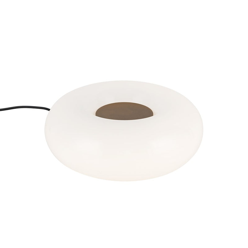Kuzco Nimbus 9" Table Lamp, Vintage Brass/Opal Glass/Opal Glass - TL12409-VB-OP