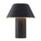 Kuzco Folio 10" Black Dimmable LED Table Lamp, Brown Vegan Leather