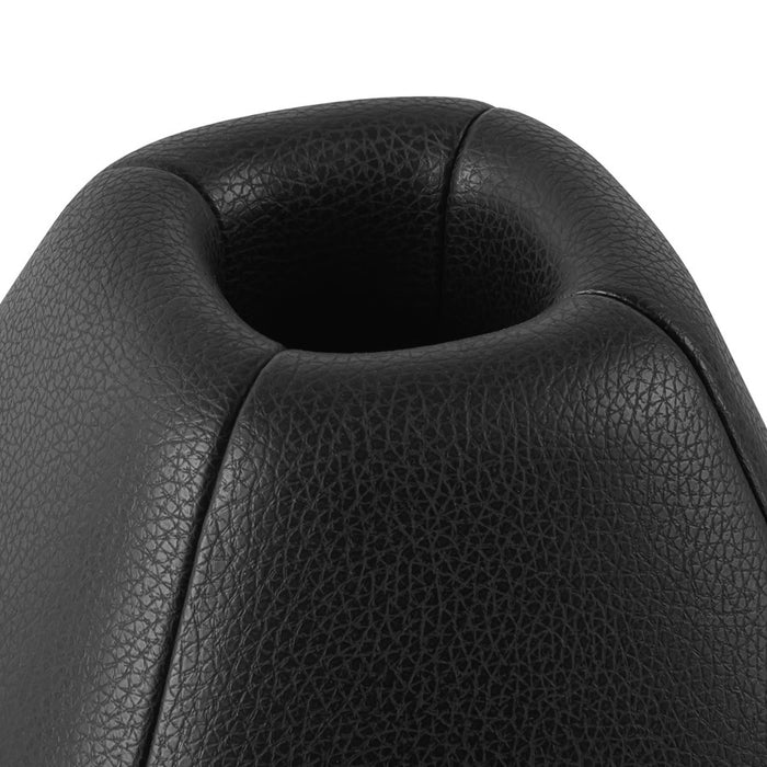 Kuzco Folio 10" Black Dimmable LED Table Lamp, Brown Vegan Leather