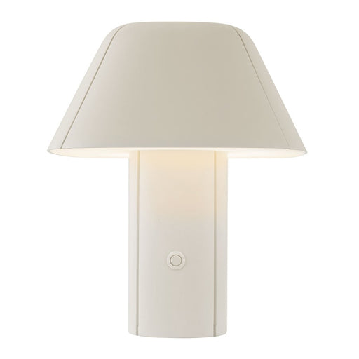 Kuzco Folio 10" Wht Dimmable LED Table Lamp, Pearl White