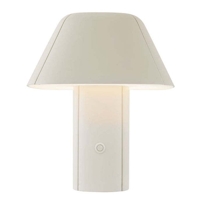 Kuzco Folio 10" Wht Dimmable LED Table Lamp, Pearl White