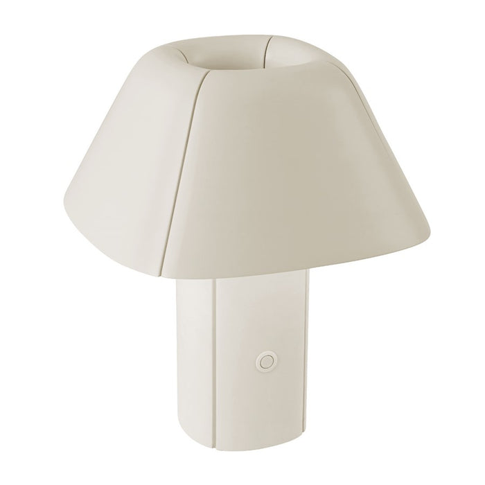 Kuzco Folio 10" Wht Dimmable LED Table Lamp, Pearl White