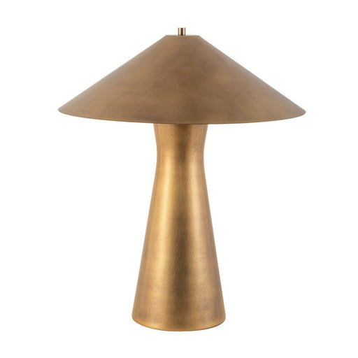 Kuzco Blair 21" Brass Table Lamp, Vintage Brass