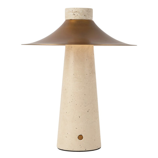 Kuzco Hagen 12" Brass Dim LED Table Lamp, Vintage Brass - TL306910VB