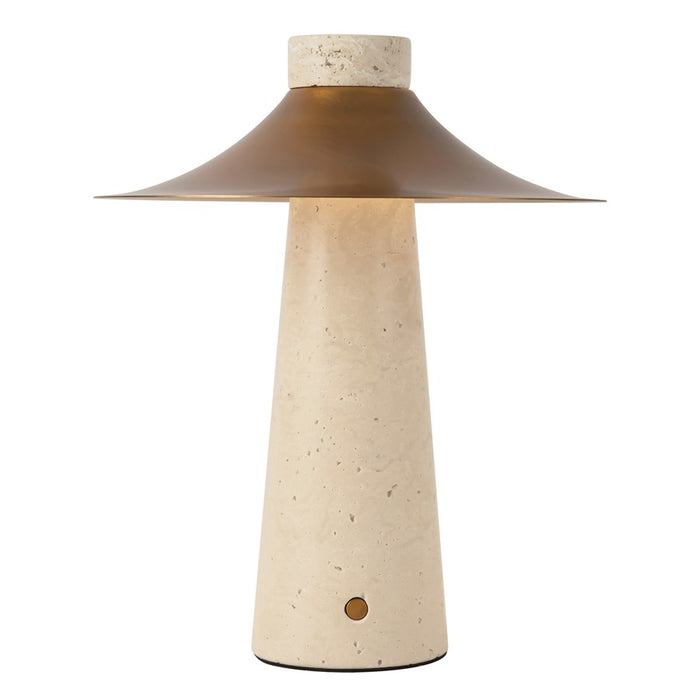 Kuzco Hagen 12" Brass Dim LED Table Lamp, Vintage Brass - TL306910VB