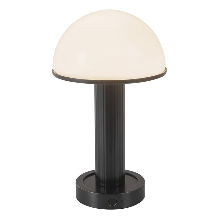 Kuzco Vienna 9" Black Dimmable LED Table Lamp, Urban Bronze/Opal