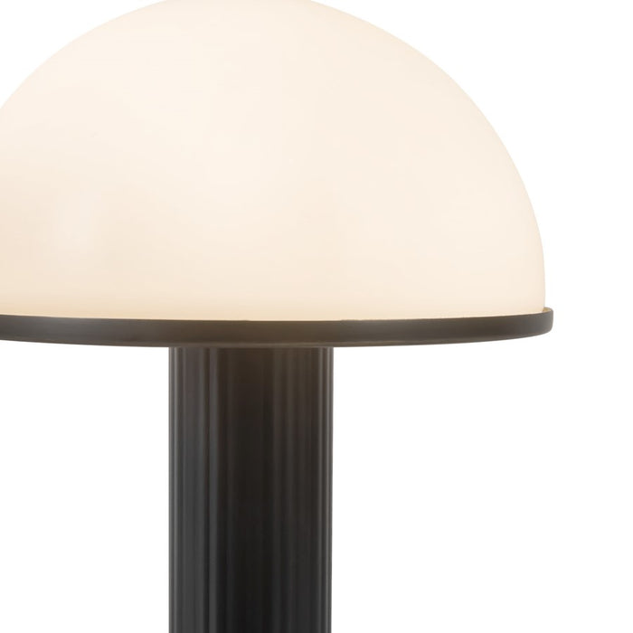 Kuzco Vienna 9" Black Dimmable LED Table Lamp, Urban Bronze/Opal