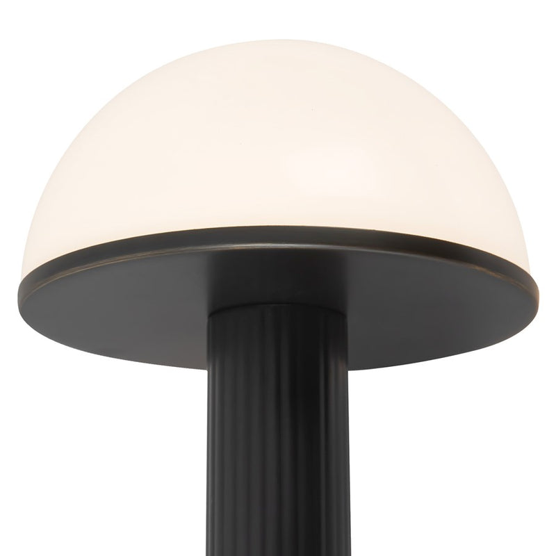 Kuzco Vienna 9" Black Dimmable LED Table Lamp, Urban Bronze/Opal