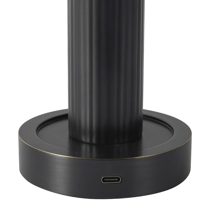 Kuzco Vienna 9" Black Dimmable LED Table Lamp, Urban Bronze