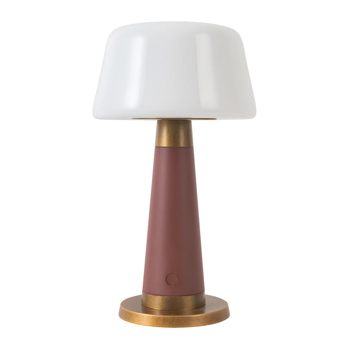 Kuzco Clemence 11" Red Dimmable LED Table Lamp, Burgundy