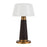 Kuzco Clemence 11" Brown Dimmable LED Table, Espresso Vegan Leather