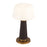 Kuzco Clemence 11" Brown Dimmable LED Table, Espresso Vegan Leather